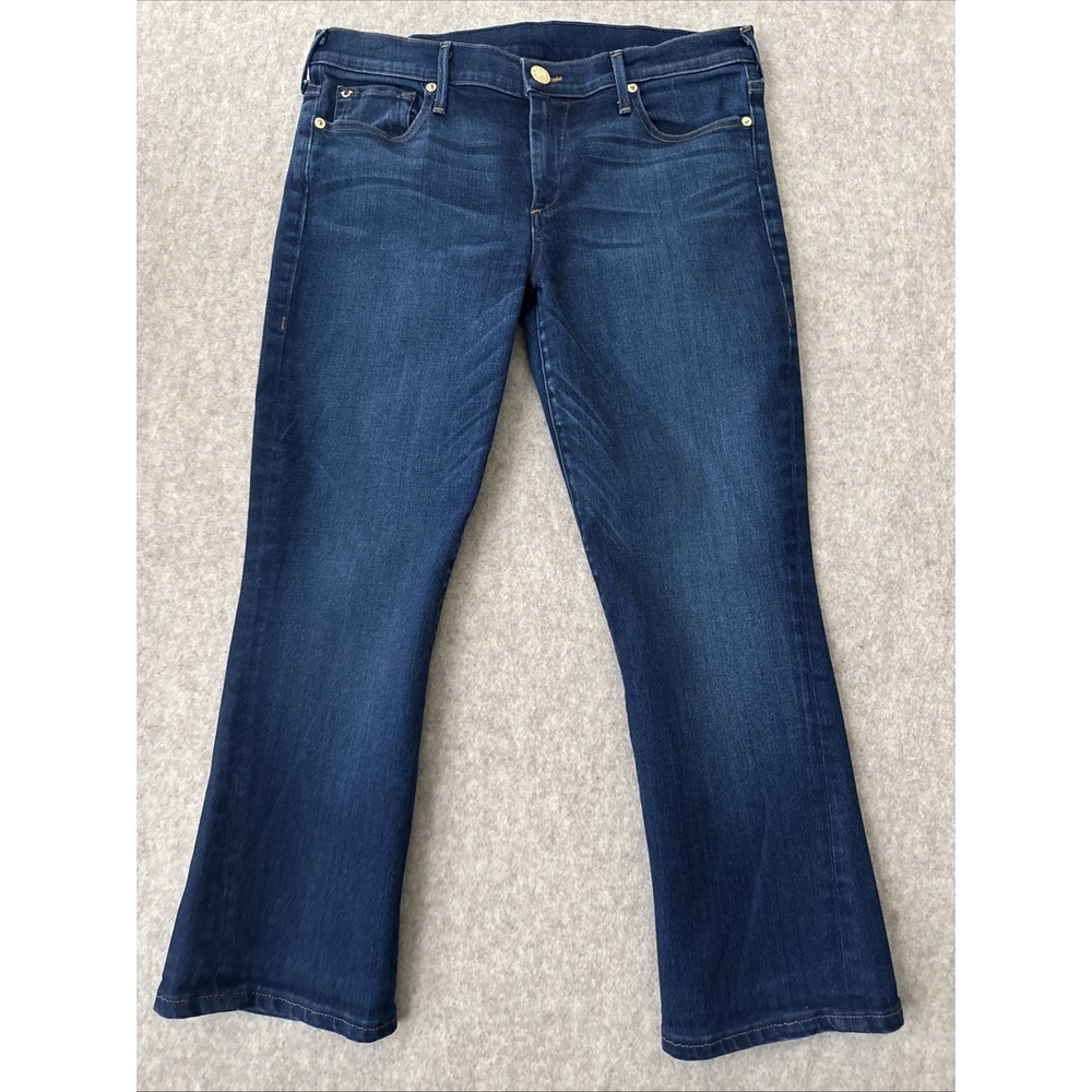 True Religion Becca Bootcut Crop Jeans Womens 31